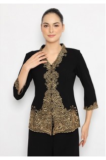 Lyne Halim Kebaya Bordir Emas, 7397 - Hitam.
